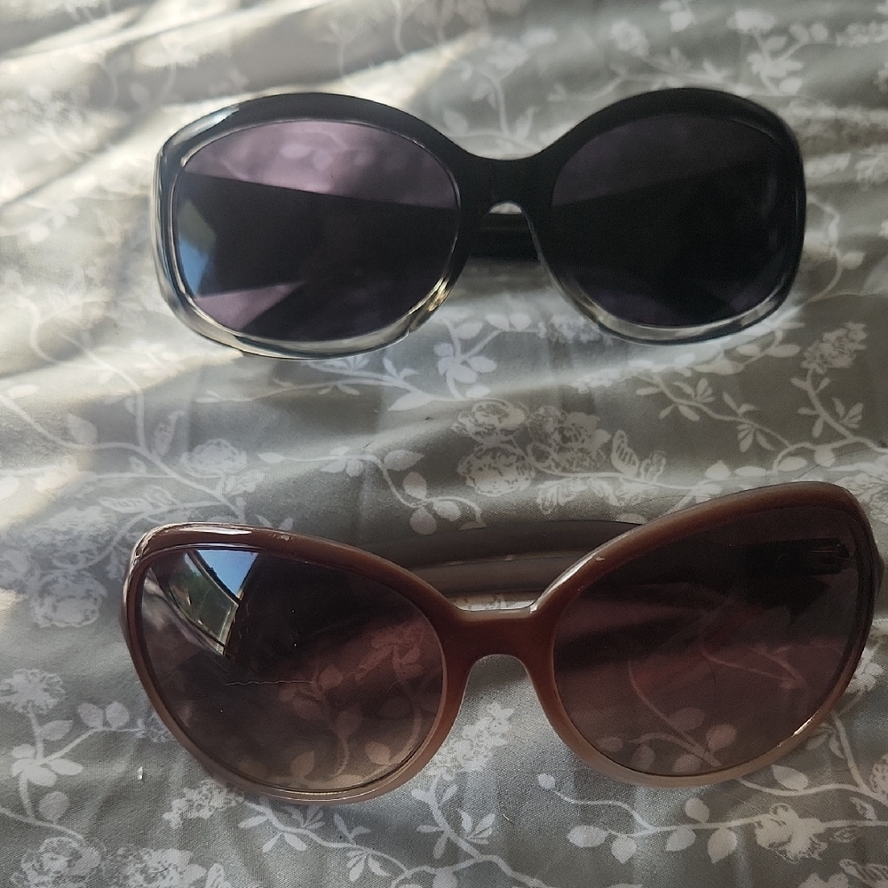 Chic Black and Brown Oversized Sunglasses